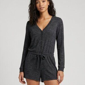 Aerie Long Sleeve Drawstring Romper Pyjamas